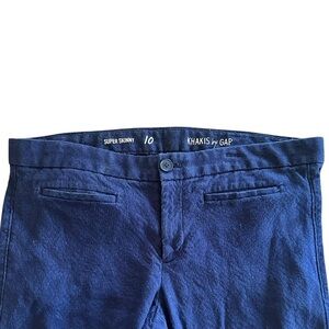 Khakis by GAP Super Skinny Jeggings - Womens Size 10 - Navy Blue Snake Print